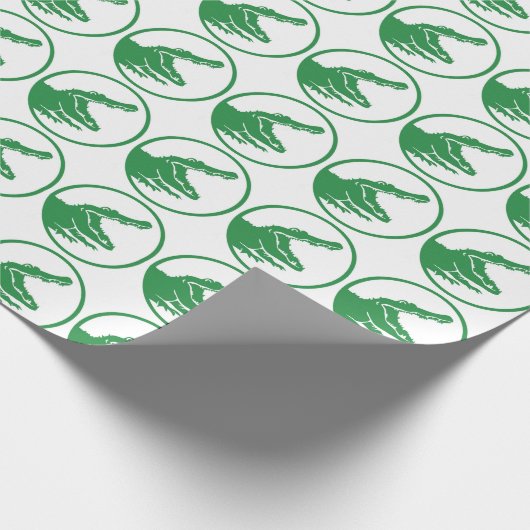 Alligatorgeschenkverpackung Geschenkpapier (Ecke)