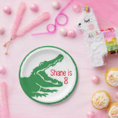 Alligatorgewohnheitsplatte Pappteller (Party)