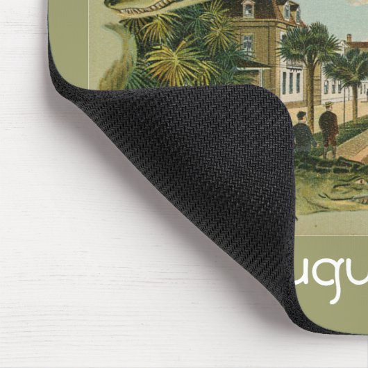 Alligatorgrenze St Augustine Florida 1905, St.… Mousepad (Ecke)