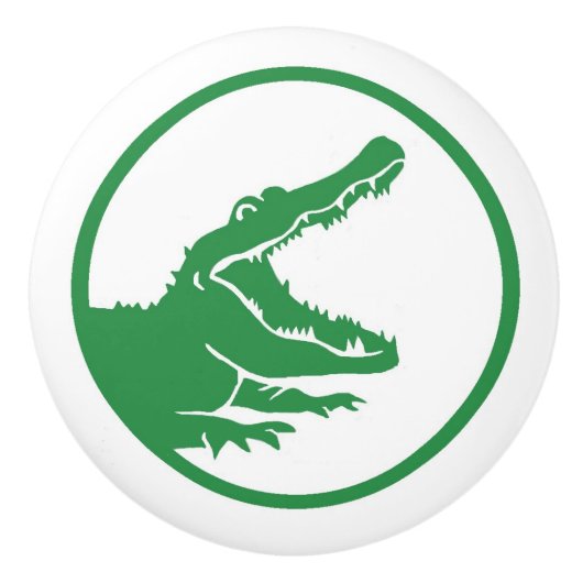 Alligatorgriff/-zug Keramikknauf (Vorderseite)