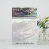 'Alligatorgrinsen: Denken an Sie - Briefpapier (Stehend Vorderseite)