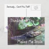 'Alligatorgrinsen: Denken an Sie - Postkarte (Vorne/Hinten)