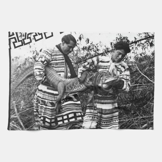 Alligatorhater-Jagd-Shirt Handtuch (Horizontal)