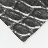 ALLIGATORhaut-FLEECE-DECKE Fleecedecke (Ecke)