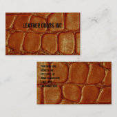 Alligatorhaut-Visitenkarte Visitenkarte (Vorne/Hinten)