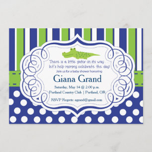 ALLIGATORjungen-BABYPARTY-EINLADUNG Einladung