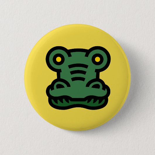 Alligatorknopf Button (Vorderseite)
