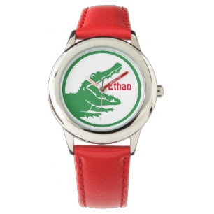 Alligatorkundenspezifische Uhr