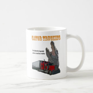Alligatorlkw-transport Kaffeetasse