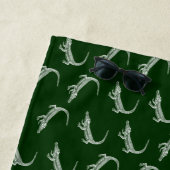 Alligatormuster-Vintager Kunst-Alligatorentwurf Strandtuch (Beispiel)