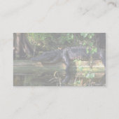 Alligatornachmittag, Sumpfgebiete, Florida Visitenkarte (Rückseite)