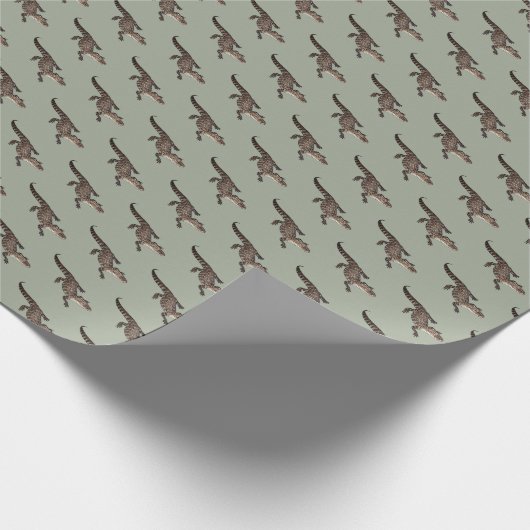 AlligatorPackpapier Geschenkpapier (Ecke)
