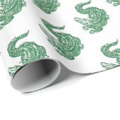 Alligatorpackpapier Geschenkpapier (Rolleneckpunkt)