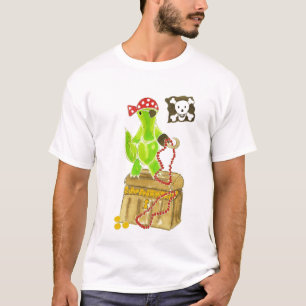 Alligatorpiraten-Schatztruhe T-Shirt