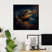 Alligatorposter Poster (Heimbüro)