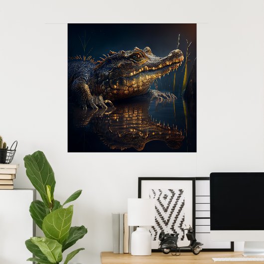 Alligatorposter Poster (Heimbüro)