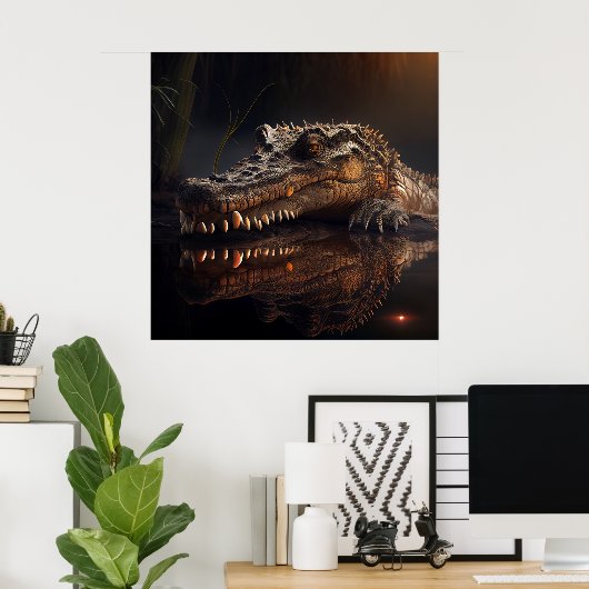 Alligatorposter Poster (Heimbüro)
