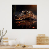 Alligatorposter Poster (Küche)
