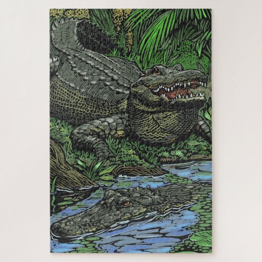 Alligatorpuzzle Puzzle (Vertikal)