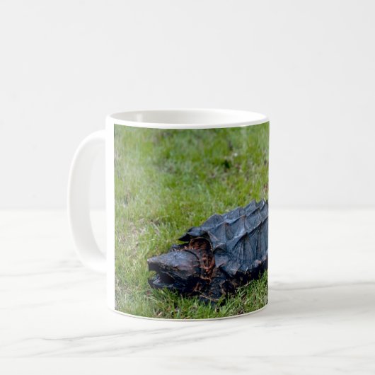 Alligatorreißende Schildkröte Kaffeetasse (Vorderseite Links)