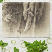 Alligatorrückseiten-Fahrt Küchentuch (Gefaltet)