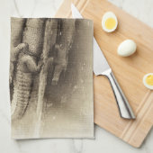 Alligatorrückseiten-Fahrt Küchentuch (Viertel Falte)