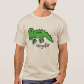AlligatorStrichmännchen T-Shirt (Vorderseite)