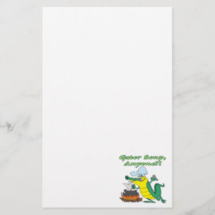Alligatorsuppe für alle lustige Alligator Koch Car Briefpapier