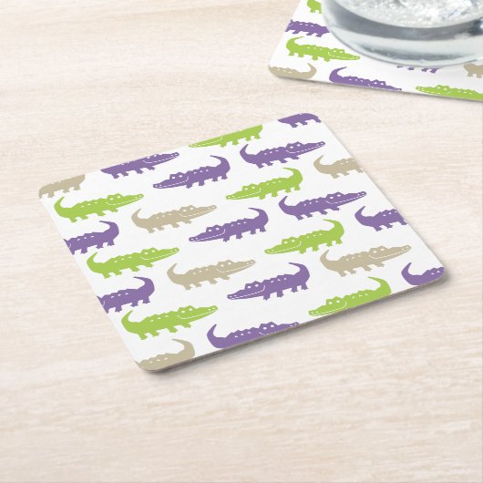 AlligatorUntersetzer Rechteckiger Pappuntersetzer (angewinkelt)