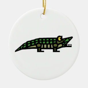 ALLIGATORverzierung 1 Keramikornament