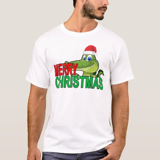 AlligatorweihnachtenT - Shirt. .png T-Shirt (Vorderseite)