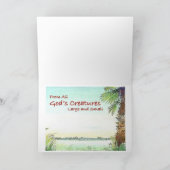 Alligatorweihnachtsgrüße Feiertagskarte (Innenseite)