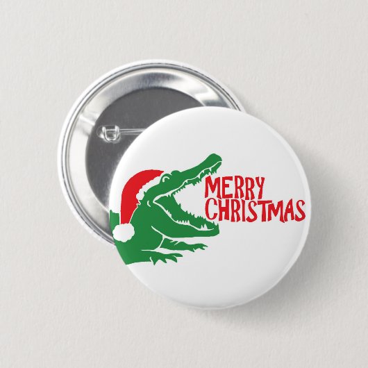 Alligatorweihnachtsknopf Button (Vorne & Hinten)