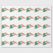 AlligatorweihnachtsPackpapier Geschenkpapier (Flach)