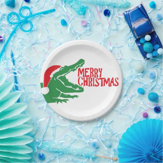 AlligatorweihnachtsPappteller Pappteller (Party)