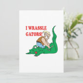 AlligatorWrestling 2 Einladung (Stehend Vorderseite)