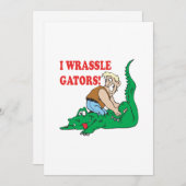 AlligatorWrestling 2 Einladung (Vorne/Hinten)