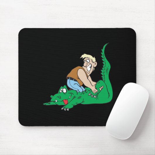 AlligatorWrestling 3 Mousepad (Mit Mouse)