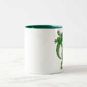 AlligatorWrestling-Tasse Zweifarbige Tasse (Mittel)