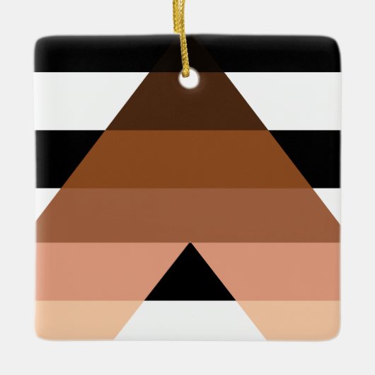 Alligflagge BIPOC Keramikornament (Vorderseite)