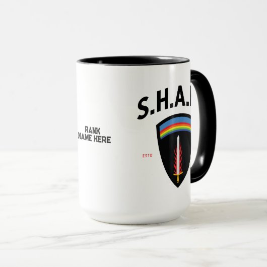 Alliierte Expeditionstruppe am obersten Amtssitz Tasse (VorderseiteRechts)