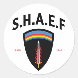 Alliierte Expeditionstruppe für den Obersten Amtss Runder Aufkleber