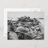 Alliierte Soldaten des Zweiten Weltkriegs überquer Postkarte (Vorne/Hinten)