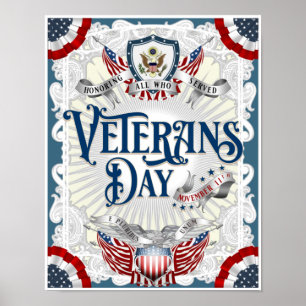 Allin Graue "VIKTORIANISCH VETERANS DAY" Poster