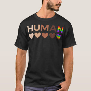AllInclusive Hearts for BLM Racial Justice Human T-Shirt