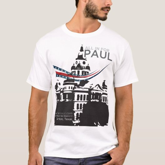 allinforpaul.com-Haubenlogo T-Shirt (Vorderseite)