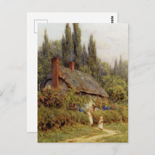 Allingham West Horsley Surrey Children on Path Postkarte (Vorne/Hinten)