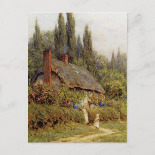 Allingham West Horsley Surrey Children on Path Postkarte