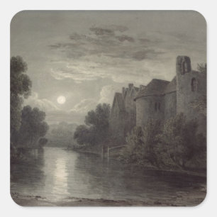 Allington Schloss, nahe Maidstone, Kent; Quadratischer Aufkleber