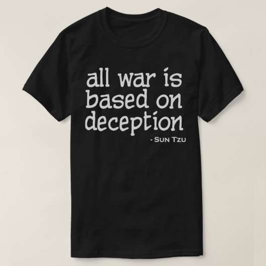 Allis basierend auf Deception Sun Tzu T-Shirt (Design vorne)